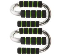 SAFIGLE Barre de Pompes Support pour Pompes S Type Noir en Acier et Mousse, Distribution Multipoint du Poids, Entraînement Non Équilibré, pour Hommes et Femmes, Fitness Couleur Aléatoire