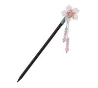 SAFIGLE Bâtonnets à Cheveux Vintage Accessoires de Coiffure avec Pompons et Fleurs Baguettes pour Cheveux pour Femmes