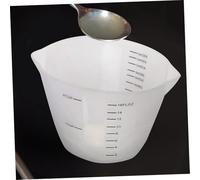 SAFIGLE Bec Double Gradué Silicone Souple Bol Doseur Pratique pour Cuisine et Pâtisserie Mesure Précise pour Recettes Nettoyage Facile Couleur Aléatoire