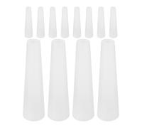 SAFIGLE Bobines de Fil en Plastique Blanches 12 Pcs Cône de Fil Conique pour Enrouleur Textile Tube Porte-Fil pour Broderie et Couture pour Gestion et Stockage Accessoires Tricot et