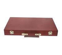 SAFIGLE Boîte à Dessin Bois Style Européen Mallette Peinture Portable avec Fermoirs Boîte Rangement Pigment Vide Multifonction pour Artistes et Étudiants