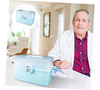 SAFIGLE Boîte à Grosse Capacité 10L Organisateur de Stockage Multifonctionnel Trousse de Portable Maison Hôpital École Pratique pour Familles