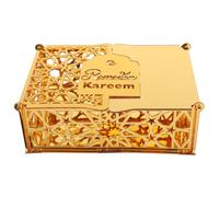 SAFIGLE Boîte à Ramadan pour Eid Porte Décoratif pour Bureau Rangement Polyvalent pour Fête Islamique et Décoration Maison