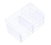 SAFIGLE Boîte de Rangement Cosmétique Multi Couches Organisateur de Bureau Transparent pour Accessoires pour Salle de Bain et Bureau