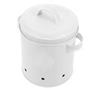 SAFIGLE Boîte de Rangement en Fer Blanc pour Pommes de Terre Oignons et Ail Récipient de Conservation Solide Blanc Bac de Stockage Multifonction Cuisine Conservation des Oignons et