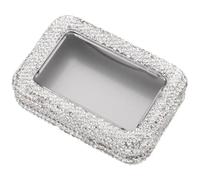 SAFIGLE Boîte de Rangement pour Médiators en Fer Fenêtre Transparente Étui Compact et Portable à Strass Protection Anti-Poussière pour Guitaristes Nomades Présentoir Pratique et