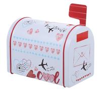 SAFIGLE Boîte en Fer-Blanc Blanche pour Noël Boîte à Bonbons et Biscuits Contenant Sucré Décoratif Coffret Présent Festif pour Rangement et Emballage D’En-Cas pour Fêtes et Occasions