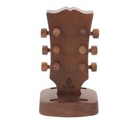 SAFIGLE Boîte Porte-médiators en Noyer Massif 13,6 X 7,6 X 5 Cm, Étui Compact et Portable pour Accessoires de Guitare Acoustique et Basse, Organiseur de Médiators pour Studio, Maison