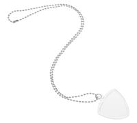 SAFIGLE Boîte Porte-médiators Transparente de Collier, Étui Portable pour Médiators de Guitare et Ukulélé, Organiseur Multifonction pour Musiciens en Déplacement, Accessoire Guitare