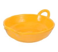 SAFIGLE Bol à Soupe Céramique avec Anses Double pour Salade et Fruits Résistant Chaleur Multifonctionnel pour Micro-ondes Bol de Service Pratique pour Maison Couleur Jaune Mat