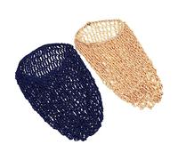 SAFIGLE Bonnet Filet à Cheveux 2 Pièces Long En Maille Extensible Bleu Marine Et Kaki Protecteur Capillaire Pour Dormir Accessoires Cheveux Nuit