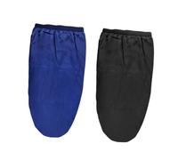 SAFIGLE Bonnet pour Cheveux Longs Bonnet de Nuit Élastique Lot de 2 Satin Bleu et Noir Protection Capillaire Large Bande Réduit la Friction Femmes Tresses Extensions Usage Nuit