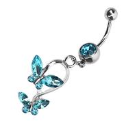 SAFIGLE Boucle d'Oreille Nombril en Acier Inoxydable Piercing Femme Décoration Accessoire de Mode Boucle Confortable Fêtes et Plage Design Exquis