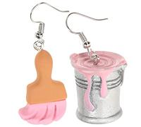 SAFIGLE Boucles Oreilles Asymétriques Forme De Pinceau Seau De Peinture Pour Ados Et Femmes