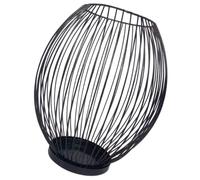 SAFIGLE Bougeoir Chandelier en Fer Forgé Noir, Petit Modèle S, Décoration de Table et Ornement Décoratif pour Mariage, Intérieur et Extérieur