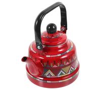 SAFIGLE Bouilloire Émaillée Rouge Vintage Poignée Confortable et Surface Lisse, Théière Pratique et Élégante pour Cuisinière, Présent pour Amateurs de Thé