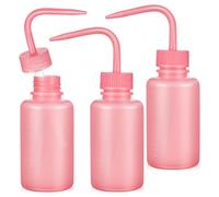SAFIGLE Bouteille De Rinçage Pour Extensions De Cils Lot De 3 Flacons Souples À Embout Coudé Avec Marquages Gradués Contrôle Précis Du Liquide Pour Cils Plantes En Pot Et Usage Quotidien