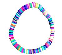 SAFIGLE Bracelet Bohème En Pâte Polymère Coloré Doux Pour Couple, Corde à Main Élastique, Étanche, Plage Et Usage Quotidien