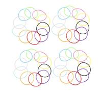 SAFIGLE Bracelets En Silicone Colorés 100 Pièces, Accessoires Années 80 Pour Femmes, Élastiques à Cheveux, Silicone Souple Confortable, Fin Et Léger, Usage Quotidien, Multi-couleurs Assorties