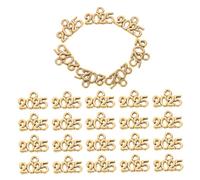 SAFIGLE Breloques 2025 Pour Création De Bijoux En Alliage De Zinc, Couleur Ancien Doré, Lot De 100 Pièces, Artisanat Diy, Bijoux Nouvel An 2025, Présents Créatifs Et Fêtes D'hiver