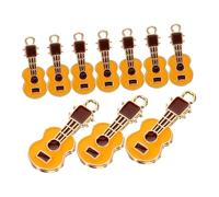 SAFIGLE Breloques Guitare Mignonnes Pour Fabrication De Bijoux Diy, Lot De 10 Pièces, Métal Jaune, Accessoires Pour Colliers Et Bracelets, Artisanat De Charmes D’instruments, Créations Personnalisées