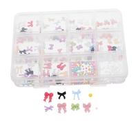 SAFIGLE Breloques pour Ongles Nœud Embellissements Décoratifs Kawaii Breloques pour Nail Art Soi-même pour Fêtes Quotidien