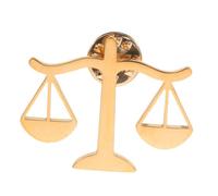 SAFIGLE Broche Balance Justice en Alliage Doré pour Revers Vintage | Épinglette Légale pour Réunions et Tribunaux, Mécanisme Sûr Anti-chute, Style Discret pour Étudiants et Professionnels