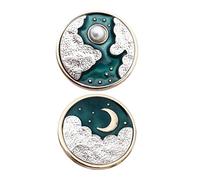 SAFIGLE Broche Vintage Chinoise Rétro En Émail Jour Et Nuit, Broche Décorative, Lot De 2 Pièces Unisexes, Style Palais Impérial, Légère Et Résistante à L'usure, Accessoire De Mode Pour Mariage Et Fête