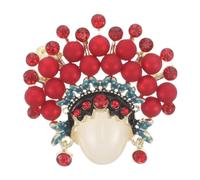 SAFIGLE Broches à motifs - Broche maquillage facial Opéra de Pékin, accessoires Hanfu, épingle pour robe, chemise, châle, sac à dos, vêtements