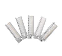 SAFIGLE Brosse à cheveux pliable 5 pièces : peigne à cheveux pliable portable, peigne à dents larges à double tête, format de voyage compact pour hommes et femmes en déplacement