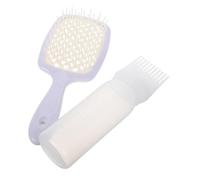 SAFIGLE Brosse à Cheveux Ventilée Brosse Démêlante Pour Cheveux Bouclés Et Épais Démêle Et Séche Mouillés Massage Du Chevelu Avec Peigne Inclus
