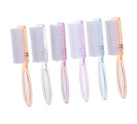 SAFIGLE Brosse à Dépoussiérer Les Ongles Lot De 6 Manche Ergonomique Pour Manucure Professionnelle Et Nettoyage La Cuisine