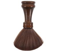 SAFIGLE Brosse à épousseter le cou de barbier : brosse à poils souples pour l'épilation - outil de nettoyage pour coupe de cheveux avec manche en bois - accessoires de barbier pour salon de