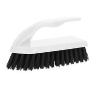 SAFIGLE Brosse de Nettoyage Multifonction à Poils Durs avec Manche Ergonomique Brosse pour Rainures Sols Chaussures et Cuisine pour Fissures et Taches Tenaces Blanche