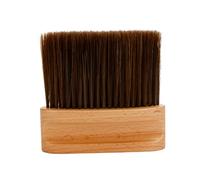 SAFIGLE Brosse De Nettoyage Pour Cou Bois Naturel Balai Coiffeur Professionnel Haute Densité Brosse Pratique Pour Dépoussiérer Cheveux Et Poils Après Coupe Adaptée Aux Salons De Coiffure
