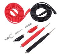 SAFIGLE Câbles Test Multimètre PVC Isolés Fins avec Fiches Banane et Pince Crocodile Kit Polyvalent pour Électriciens et Bricoleurs