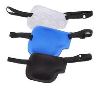 SAFIGLE Cache-œil 3d Réglable Pour Amblyopie 3 Pièces Noir Bleu Gris En Polyester Respirant Protection Oculaire Compacte Usage Quotidien Entraînement Œil Paresseux Soin Vision