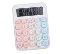 SAFIGLE Calculatrice Mécanique De Bureau Basique Multifonction Petit Format Plastique Multicolore Portable pour Études Et Usage Scolaire