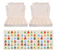 SAFIGLE Calendrier de Ramadan 30 Jours Boîte Cadeau 5 Pièces en Papier Mini à Remplir Décoration Festive pour Célébration Aïd Boîte Compte à Rebours Petit Format Bricolage DIY