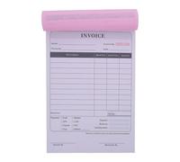 SAFIGLE Carnet de reçus en anglais - Formulaires de factures - Registre des commandes commerciales en 2 parties - Gestion des reçus - Livre de suivi achats pour petites entreprises - 100 pages/carnet