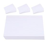 SAFIGLE Cartes Mémoire Vierges Lignées 200g Papier Blanc 200 Pcs Format Compact, Fiches Notes pour Bureau et Études, Cartes de Lecture Portables pour Prise de Notes et Planification