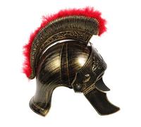 SAFIGLE Casque Romain Antique avec Plumes pour Costume de Cosplay Accessoire pour Adultes et Adolescents pour Halloween Fêtes à Thème et Événements Scolaires