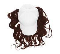 SAFIGLE Casquette Baseball Femme avec Perruque Synthétique Ondulée Design Naturel et Respirant Extension Cheveux Bouclés pour Activités Extérieures et Style Quotidien