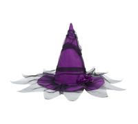 SAFIGLE Chapeau de Baroque pour Accessoire de Costume Voile et Fleurs pour Halloween et Cosplay