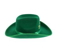 SAFIGLE Chapeau de Cowboy Vert Unisexe Design pour Saint Patrick Accessoire de Fête et Respirant