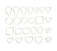 SAFIGLE Charms Géométriques 22 Pcs pour Création Bijoux Diy, Accessoires en Alliage, Filles Créatives, Multicolore, pour Artisanat Bijoux Faits Main, Présent Original, Style Aléatoire