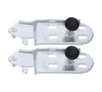 SAFIGLE Charnière de Porte Inférieure pour Réfrigérateur 2 Pièces en Acier Inoxydable Robuste, Kit de Remplacement Compatible Multimarques, Quincaillerie pour Porte de Freezer, Pièce