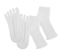 SAFIGLE Chaussettes Anti-Uv pour Lampe UV Ongles Gel, Lot de 2 Couvre-Pieds en Maille Fine, Faciles à Mettre et Retirer, Conçues pour Protéger Lors Manucure à Domicile