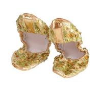 SAFIGLE Chaussures De Danse Latines à Paillettes Antidérapantes Taille s Dorées Souliers Ronds pour Danse Classique Et Contemporaine