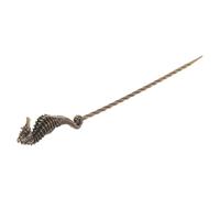 SAFIGLE Cigar Draw Tool Laiton Rétro avec Aiguille Aération Spirale Accessoire Portable pour Amateurs de Cigares Optimiseur de Tirage Simple et Élégant